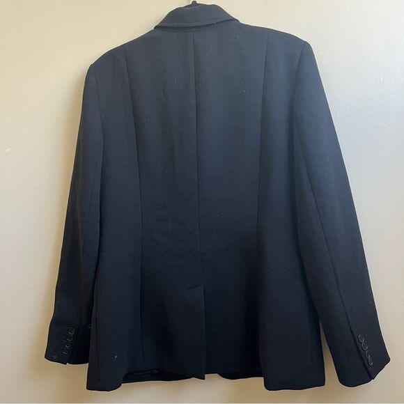 Talbots blazer black Wool jacket Size 12 - Picture 2 of 6